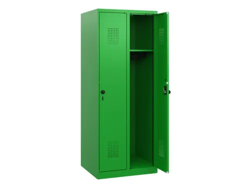 schoollocker,HxBxD 1530x600x500mm,2vak,vak B 300mm,draaigrendel