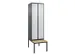 locker voor scheiding van kleding,HxBxD 2120x600x815mm,2vak