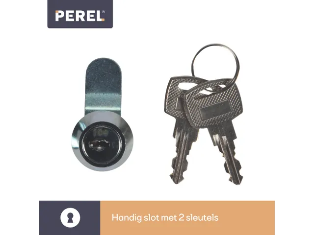 Brievenbus Ibiza Inox Grijs met naamplaatje incl. 2 sleutels 36x26x8cm