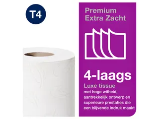 Toiletpapier Tork T4 Premium 4-laags 150 vel wit 110406 - 3