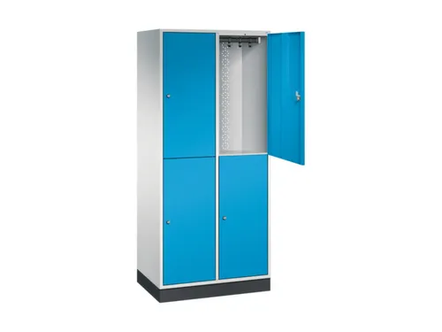 grootvolume garderobekast,RAL 7035/RAL 5012,HxBxD 1950x820x500mm