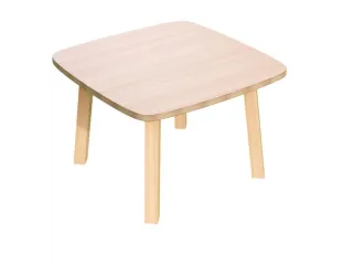 bijzettafel,HxBxD 400x600x600mm,4voeten natuur,vierkante buis - 1