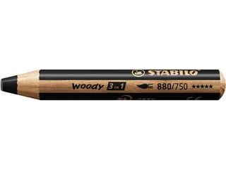 Kleurpotlood Stabilo Woody 880 3 In 1 Zwart - 2