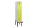 locker met bank,voor scheiding van kleding,HxBxD 2120x400x815mm,1vak