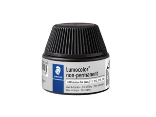 Viltstiftvulling Staedtler Lumocolor non-permanent 15ml zwart - 1