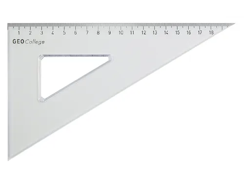 Driehoek Aristo 20cm 30/60 Graden Transparant