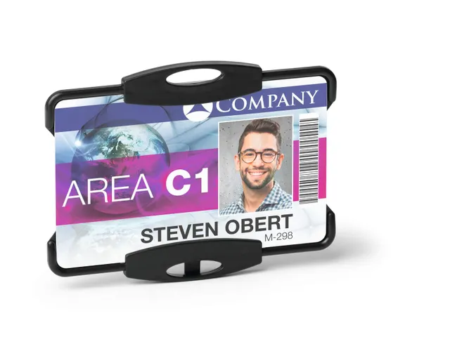 Durable ECO Badge 87x54mm kaarthouder voor 1 kaart Zwart