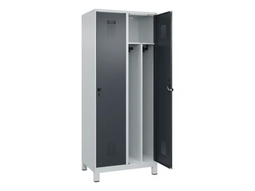 locker voor scheiding van kleding,HxBxD 1950x800x500mm,2vak
