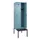locker met bank,HxBxD 2120x600x815mm,2vak,vak B 300mm,draaigrendel