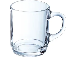 Theeglas 25CL Transparant Stapelbaar Set van 6 Stuks - 1