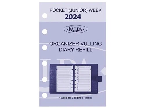 Agendavulling 2027 Kalpa Pocket jaardoos 7dagen/2pagina'