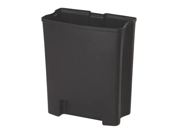 Binnenbak 30 Liter Zwart Kunststof End Step Kunststof Rubbermaid