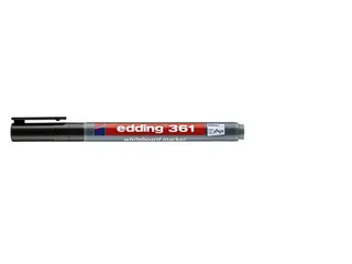 Viltstift edding 361 whiteboard rond 1mm zwart - 1