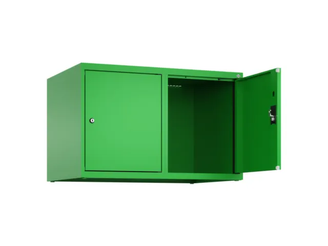 opzetkast,v. locker,2vak.,vak B 400mm,HxBxD 500x800x500mm,cilinderslot