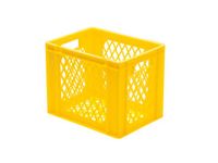 Euronorm-stapelbak 29l 320x400x300mm Wanden/bodem Opengewerkt Geel