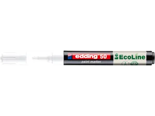 Paintmarker edding 50 EcoLine op waterbasis 2-3mm wit - 1
