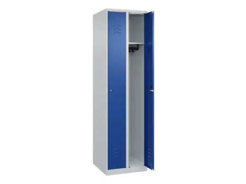 locker,HxBxD 1850x500x500mm,2vak,vak B 250mm,cil.-slot,staand op vloer