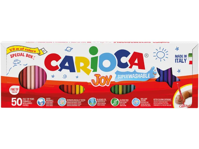 Viltstift Carioca Joy set à 50 kleuren