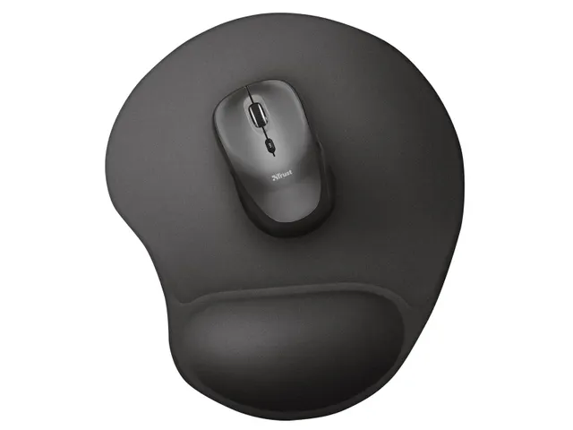 BigFoot muismat met gel polssteun, zwart