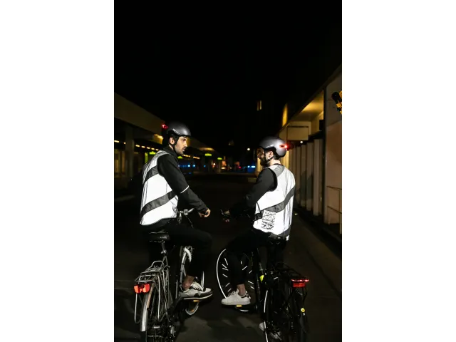 Roadie Jacket Full Reflective Fluohesje Grijs/Zilver Maat XL