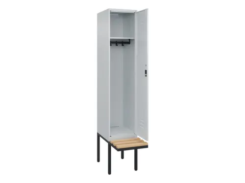 locker met bank,HxBxD 2120x400x815mm,1vak,vak B 400mm,cil.-slot