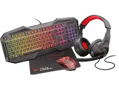 GXT 1180RW 4-in-1 gameset Headset Toetsenbord (Qwerty) Muis Muismat
