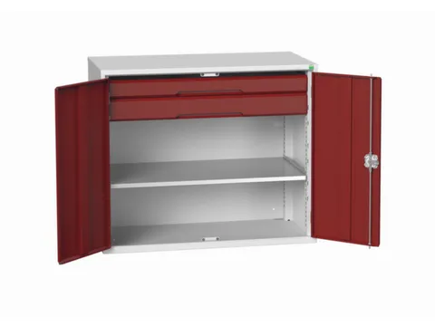 universele kast,HxBxD 1000x1300x550mm,1xStalen bodem,2lade(n)