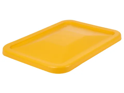 Deksel Voor Verrijdbare Rechthoekige Bak 227 Liter Geel