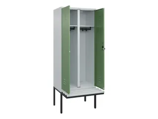 locker voor scheiding van kleding,HxBxD 2120x800x815mm,2vak - 2