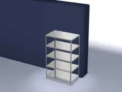 magazijnstelling,grondveld,HxBxD 2000x1300x800mm,vaklast 125kg