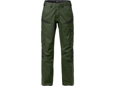 Fristads 2554 STFP dames P/COT werkbroek, groen/zwart, maat 50, per st