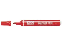 Viltstift Pentel N50 rond rood 1.5-3mm