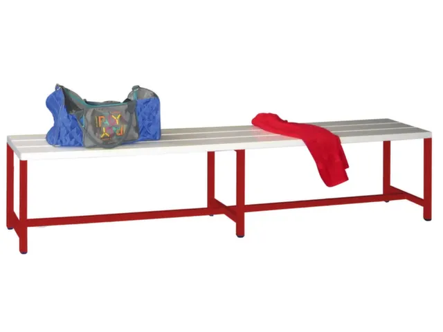 omkleedbank,HxLxD 430x2000x370mm,onderstel RAL3000