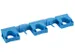 Ophangrek Vikan Hi-Flex Wand 420mm Blauw 3 klemmen, 2 haken