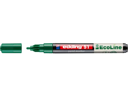 Paintmarker edding 51 EcoLine op waterbasis 1-2mm groen