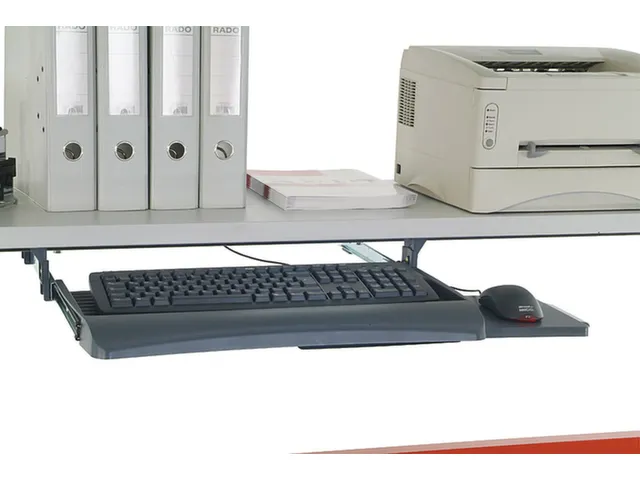 toetsenbord- en muisplank,v. paktafel,HxBxD 110x600x420mm,uittrekbaar