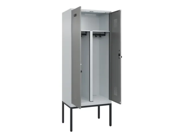 PBM-locker,HxBxD 2120x800x500mm,2vak,vak B 400mm,draaigrendel