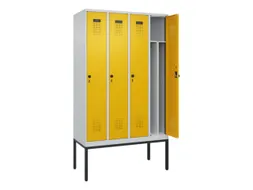 locker voor scheiding van kleding,HxBxD 2120x1200x500mm,4vak