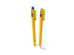 Trace-It Pen met clip geel blauwe inkt detecteerbaar 10 stuks
