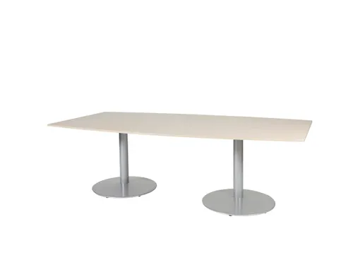 Linesto Vergadertafel Vaste Hoogte 240x120 Ton Robson Eiken 25mm Alu