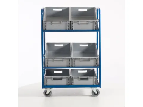 Bijzetwagen Euronorm Bakken 825x610mm Met 6 Eurobakken 200kg