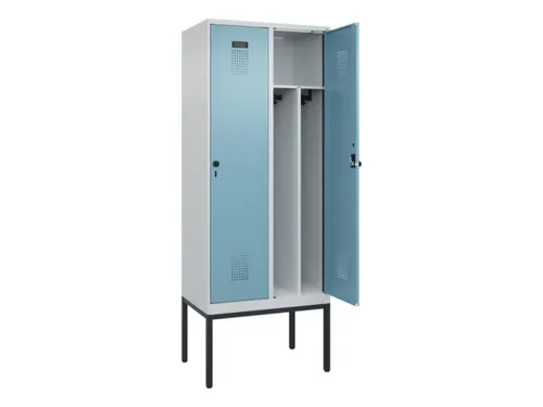 locker voor scheiding van kleding,HxBxD 2120x800x500mm,2vak