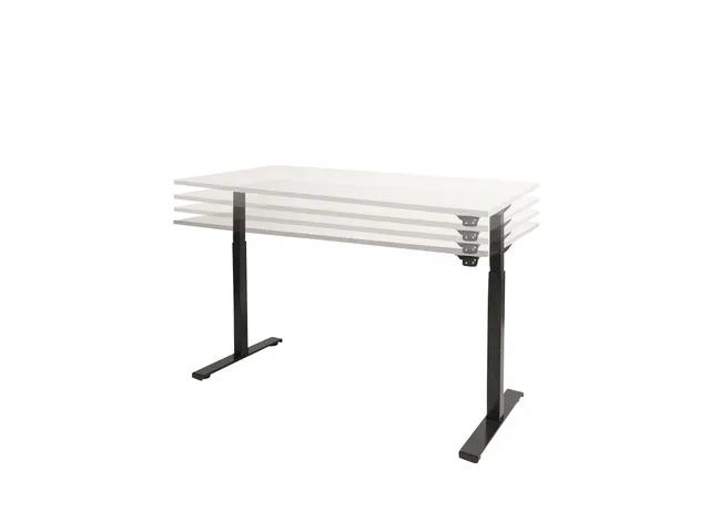 Dextro Basic Zit-sta Bureau Elektrisch 180x80 Lindberg Eiken 25mm Alu