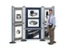 Display Nobo paneel A0 Textiel blauw