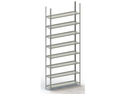 magazijnstelling,grondveld,HxBxD 2500x1254x304mm,vaklast 80kg