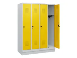 schoollocker,HxBxD 1630x1200x500mm,4vak,vak B 300mm,draaigrendel