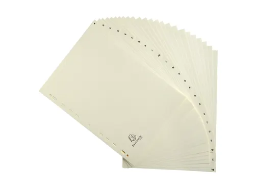 Tabbladen karton 155 g 24 tabs A-Z ivoor