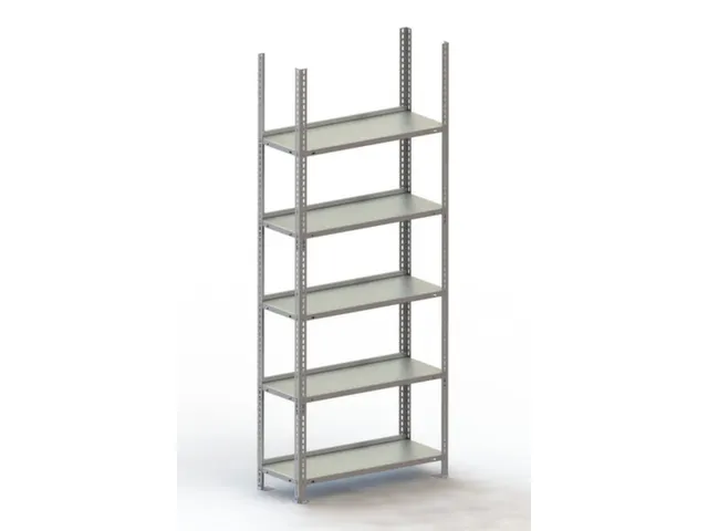 magazijnstelling,grondveld,HxBxD 1850x754x304mm,vaklast 80kg