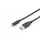 USB Type C-aansluitkabel Type C naar A M/M 1m Gen2 3A 10GB Zwart
