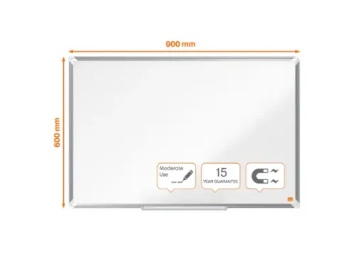 Whiteboard Nobo Premium Plus 60x90cm staal
